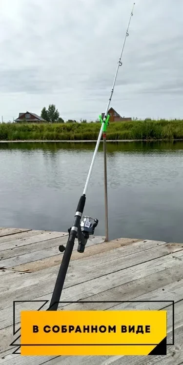 Спиннинг стеклопластиковый резьбовой Crocodile 1,8 м